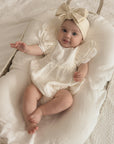 Mik & Me Exclusive Romper - 100% Linen/Organic Cotton (Shipped within 2 days)