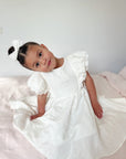 Mik & Me Exclusive Linen Dress (Perfect for flower girls)
