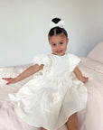 Mik & Me Exclusive Linen Dress (Perfect for flower girls)