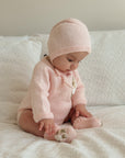 Handmade Knit Floral Onesie