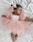 Enchanted Dress & Hair Bow (Made to order) MK036