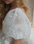 Hope-Kleid und Haarschleife (Auf Bestellung gefertigt)