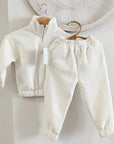 Mik & Me Luxe Track Set - Cream