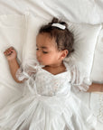 Mik & Me Exclusive - Flora Romper Dress & Matching Hair Bow