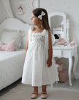 Arabella Handmade Ivory Crochet Girls Dress 🤍 (Ships within 2 days)