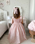 Arabella Handmade Pink Crochet Girls Dress 🌸