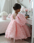 Rose Dress & Hair Bow - MIK & Me Exclusive (Made to order) 🩷