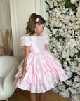 Isabella Special Occasion Dress - Full length with removable train MK008