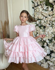 Isabella Special Occasion Dress - Full length with removable train MK008