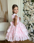 Isabella Special Occasion Dress - Full length with removable train MK008