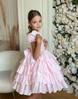 Isabella Special Occasion Dress - Full length with removable train MK008