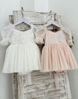 Mik & Me Exclusive - Flora Romper Dress & Matching Hair Bow