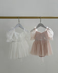 Mik & Me Exclusive - Flora Romper Dress & Matching Hair Bow
