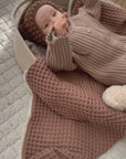 Neutral Knit Onesie - Brown