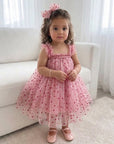 Tutu-Partykleid mit Punkten