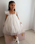 Swiss Dot Tutu Dress - White