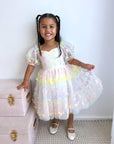 Fairy Floss Butterfly Puff Sleeve Dress - PRE-ORDER 2 WEEKS 🩷