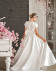 Adeline Mikado Satin Dress - Made to order