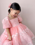 Enchanted Princess Dress & Hair Bow (Made to order) MK014