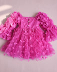 Hot Pink Butterfly Party Dress