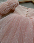 Pink Princess Swiss Dot Dress