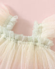 Swiss Dot Tutu Dress - Rainbow