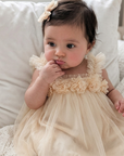 Sweet Rose Tutu Dress - Yellow