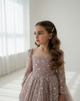 Lola Knee Length Luxe Dress - Lilac (Made to order) MK002