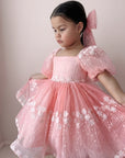Enchanted Princess Dress & Hair Bow (Made to order) MK014