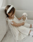 Pearl Girl Dress Ivory - Made To Order