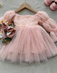 Pink Princess Swiss Dot Dress