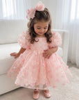 Enchanted Dress & Hair Bow (Made to order) MK036