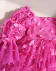 Hot Pink Butterfly Party Dress