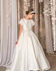 Adeline Mikado Satin Dress - Made to order