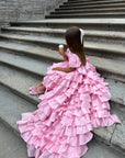 Isabella Special Occasion Dress - Full length with removable train (Hot Pink) 💕