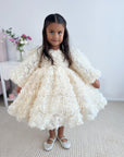 Rose Dress & Hair Bow - MIK & Me Exclusive (Made to order) š¤