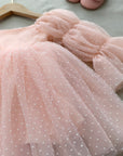 Pink Princess Swiss Dot Dress