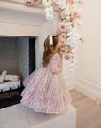 Lola Knee Length Luxe Dress - Lilac (Made to order) MK002