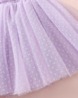 Swiss Dot Tutu Dress - Lilac