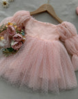 Pink Princess Swiss Dot Dress