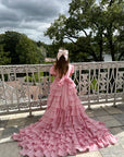 Isabella Special Occasion Dress - Full length with removable train (Hot Pink) 💕
