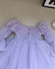 Purple Princess Swiss Dot Dress