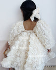 Rose Dress & Hair Bow - MIK & Me Exclusive (Made to order) š¤