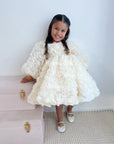 Rose Dress & Hair Bow - MIK & Me Exclusive (Made to order) š¤