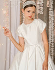 Adeline Mikado Satin Dress - Made to order