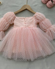 Pink Princess Swiss Dot Dress