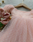 Pink Princess Swiss Dot Dress