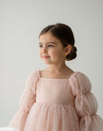 Pink Princess Swiss Dot Dress