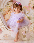 Party Swiss Dot Romper Dress