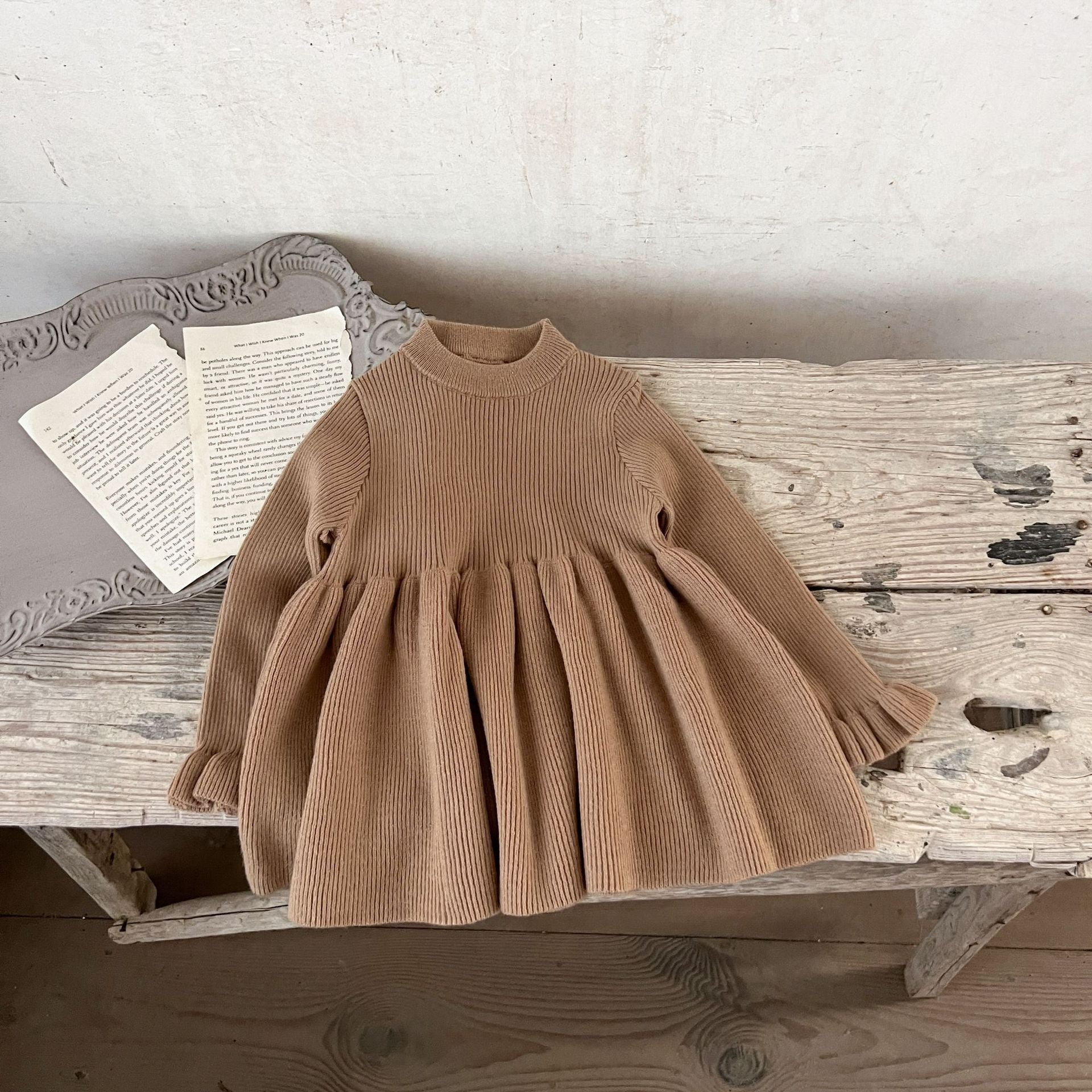 Aliya Knit Dress - Tan